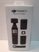 RRP £439.00 DJI Pocket 2 Creator Combo - 3 Axis Handheld Gimbal Stabilizer with 4K Camera