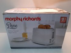 RRP £30.41 Morphy Richards 220028 Dune 2 Slice Toaster Defrost and Re-Heat Settings