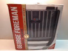 RRP £31.00 George Foreman Medium Grey Steel Grill 25041