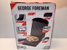 RRP £20.00 George Foreman 25800 Small Fit Grill - Versatile Griddle