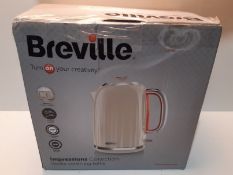 RRP £53.10 Breville Impressions Electric Kettle, 1.7 Litre, 3 KW Fast Boil, Cream [VKJ956]