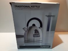 RRP £60.00 Cuisinart Traditional Kettle;1.7L Capacity;Stainless Steel;CTK17U