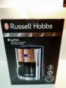 RRP £55.96 Russell Hobbs Luna Filter Coffee Maker 1.8 Litre Programmable