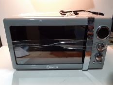 RRP £139.80 Swan Retro Digital Microwave Grey
