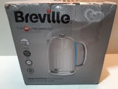 RRP £31.98 Breville Impressions Electric Kettle, 1.7 Litre, 3 KW Fast Boil, White [VKJ378]
