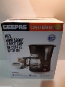 RRP £4.15 Geepas 1.5L Filter Coffee Machine | 1000W Coffee Maker for Instant Coffee