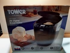 RRP £52.05 Tower T11003 2 lb Digital Bread Maker with 12 Automatic Programs