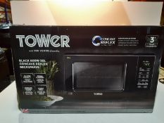 RRP £84.99 Tower KOR6M1RDBK Touch Control Digital Microwave with Dual Wave