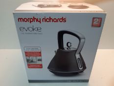 RRP £46.29 Morphy Richards Evoke Special Edition Black Pyramid Kettle 100110