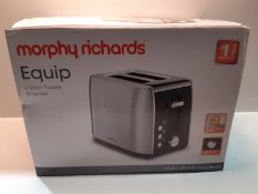 RRP £40.00 Morphy Richards 222057 Stainless Steel Toaster, Brushed 2 Slice