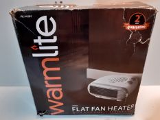 RRP £14.99 Warmlite WL44004 Portable Flat Fan Heater, 2000 W