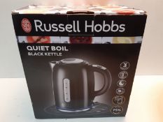 RRP £39.99 Russell Hobbs 20462 Quiet Boil Kettle, Black