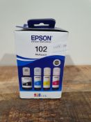 RRP £35.70 Epson EcoTank 102 Genuine Multipack Ink Bottles