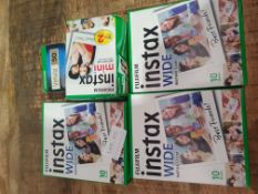 X 5 FUJIFILM INSTAX INSTANT FILM PACKS - UNOPENED RRP £80