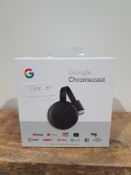 RRP £30.00 Google Chromecast - Cast to your TV in HD, Android Streaming Stick - Stream On