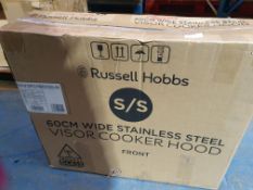 RUSSELL HOBBS S/S 60CM WIDE STAINLESS STEEL VISOR COOKER HOODCondition ReportAppraisal Available