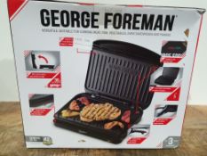 RRP £34.50 George Foreman 25810 Medium Fit Grill - Versatile Griddle