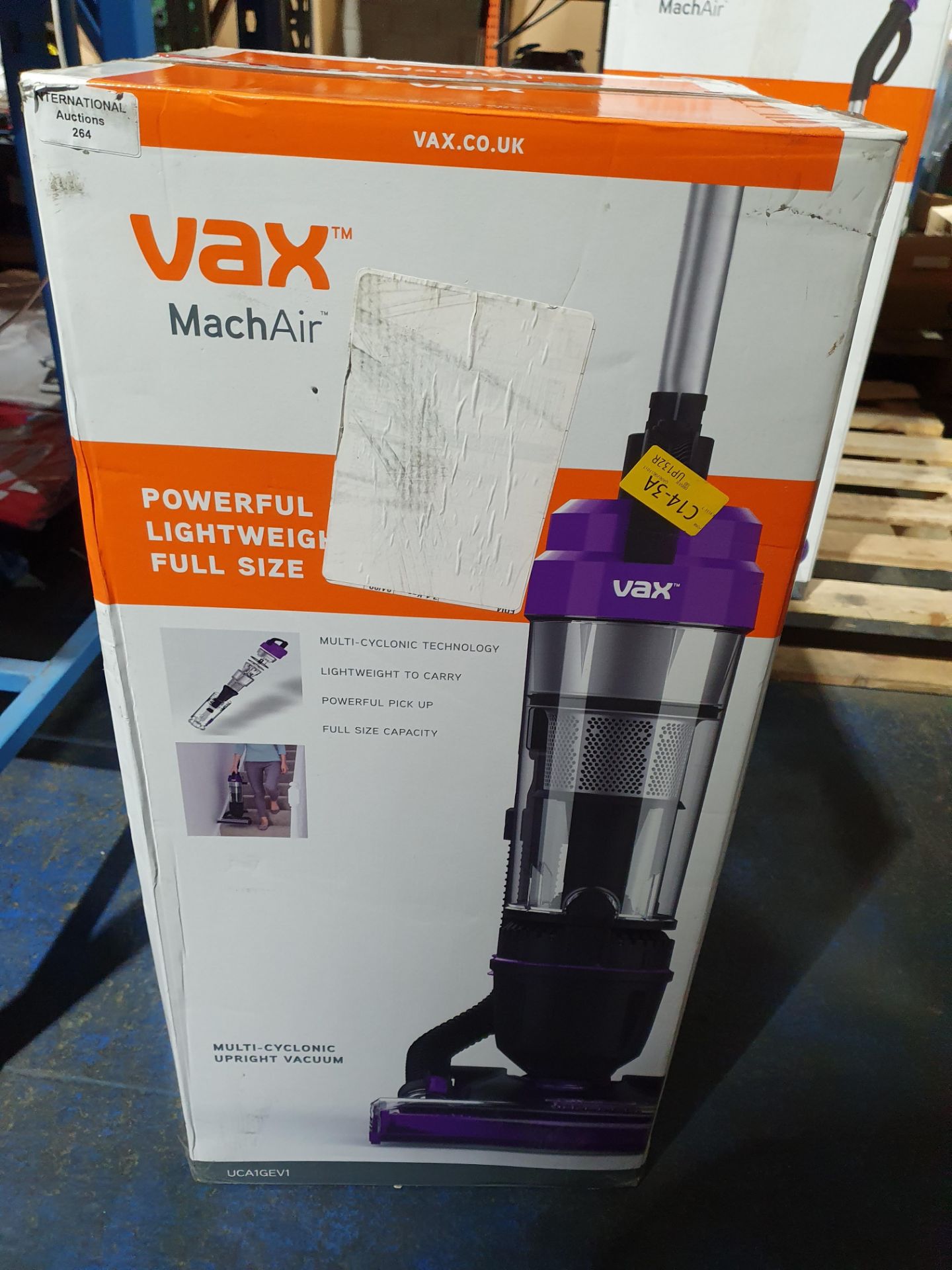 RRP £79.99 Vax UCA1GEV1 Mach Air Upright Vacuum Cleaner, 1.5 Liters, Purple