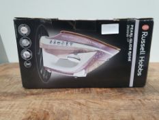 RRP £24.00 Russell Hobbs Pearl Glide Steam Iron with Pearl Infused Ceramic Soleplate