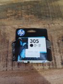 RRP £10.95 HP 3YM61AE 305 Original Ink Cartridge, Black, Single Pack