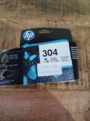 RRP £11.99 HP N9K05AE 304 Original Ink Cartridge, Tri-Color, Single Pack