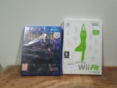 X 2 ITEMS TO INCLUDE WIIFIT & PS4 MEDEVIL