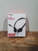 TRUST CHAT HEADSET FOR PC AND LAPTOP RRP £21.99