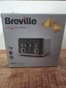 BREVILLE LUSTA COLLECTION STORM GREY 4 SLICE TOASTER RRP £39.99