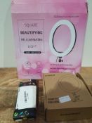 BEAUTY LIVE ROUMD LAMP, CLAMP RING LIGHT AND OTHER ITEM