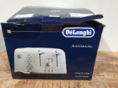 RRP £40.74 De'Longhi Brillante CTJ4003W 4-Slice Toaster - White