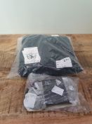 X 2 CLOTHING ITEMS ADIDAS SOCKS & FLINTODD PANTS SIZE UK 44