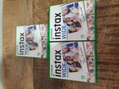 X 3 FUJIFILM INSTAX INSTANT FILM PACKS - UNOPENED RRP £50