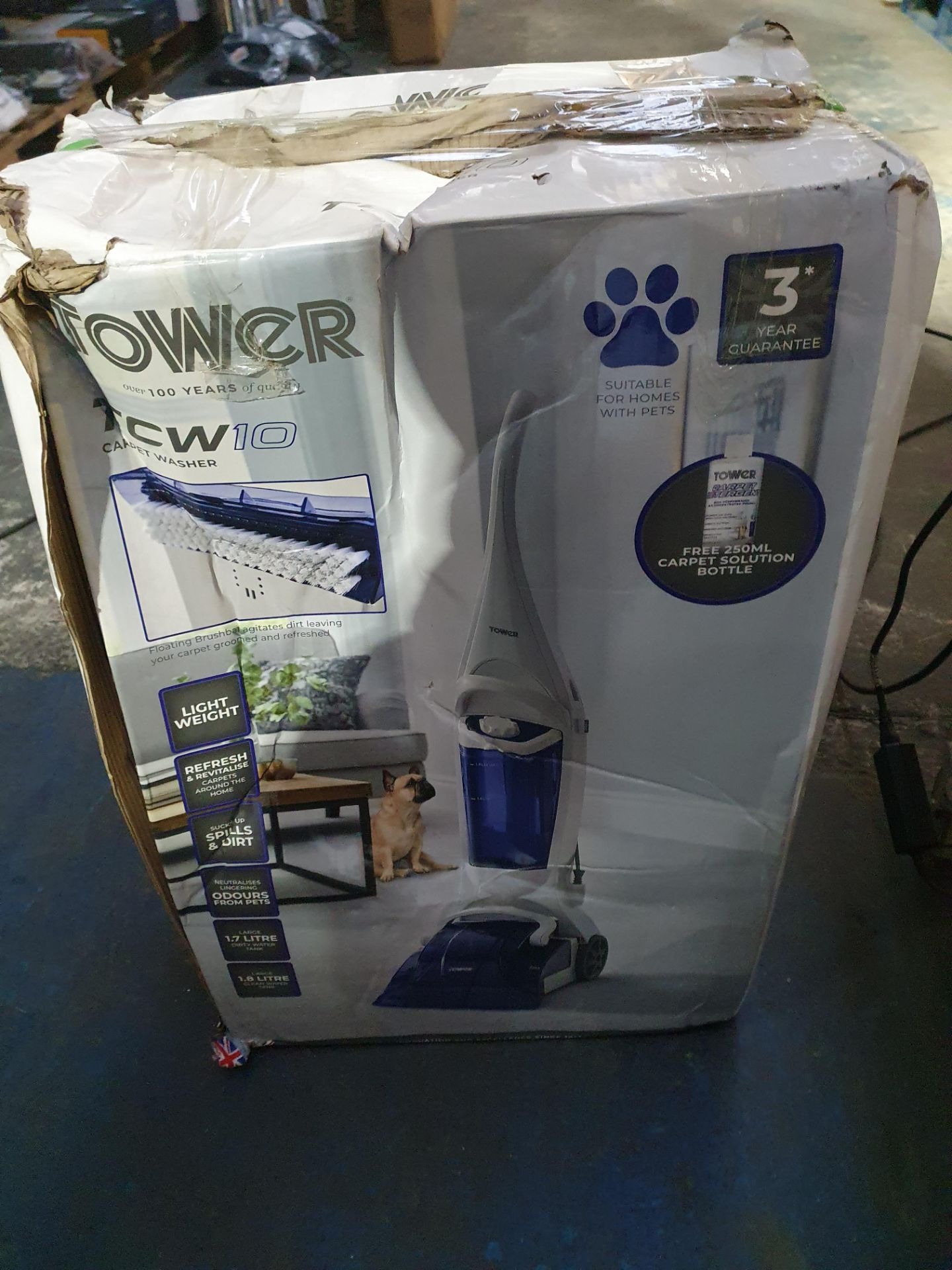 RRP £82.99 Tower TCW10 Carpet Cleaner Machine 600 W