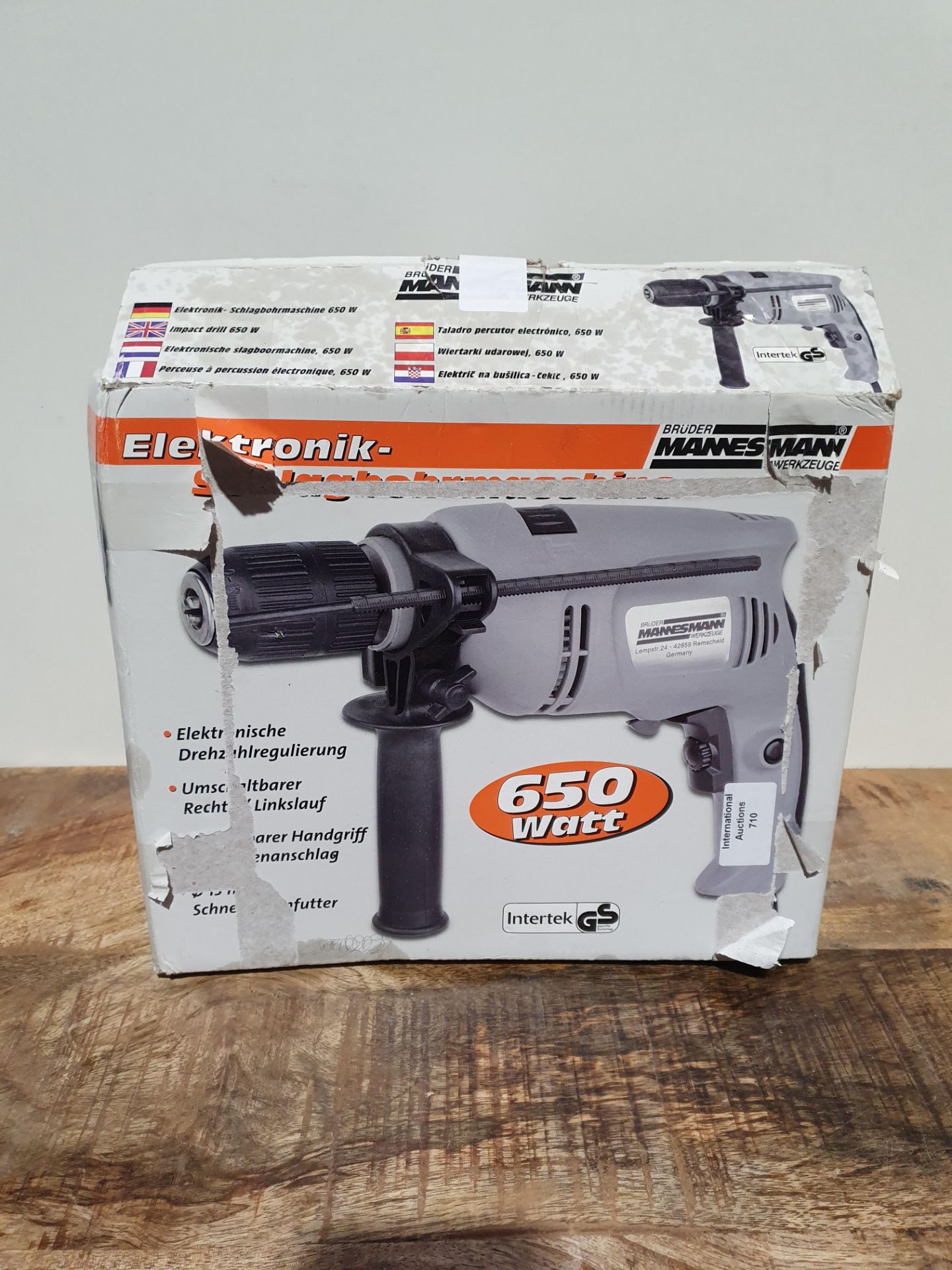Brothers Mannesmann impact drill 650 RRP £26 Condition ReportAppraisal Available on Request - All