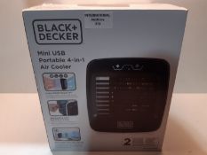 RRP £27.10 BLACK+DECKER Personal USB Mini Air Cooler