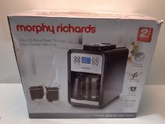 RRP £65.00 Morphy Richards 162101 Grind & Brew Bean To Cup Filter Coffee Machine