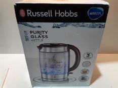 RRP £45.00 Russell Hobbs 20760-10 Brita Purity Glass Kettle