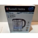 RRP £45.00 Russell Hobbs 20760-10 Brita Purity Glass Kettle