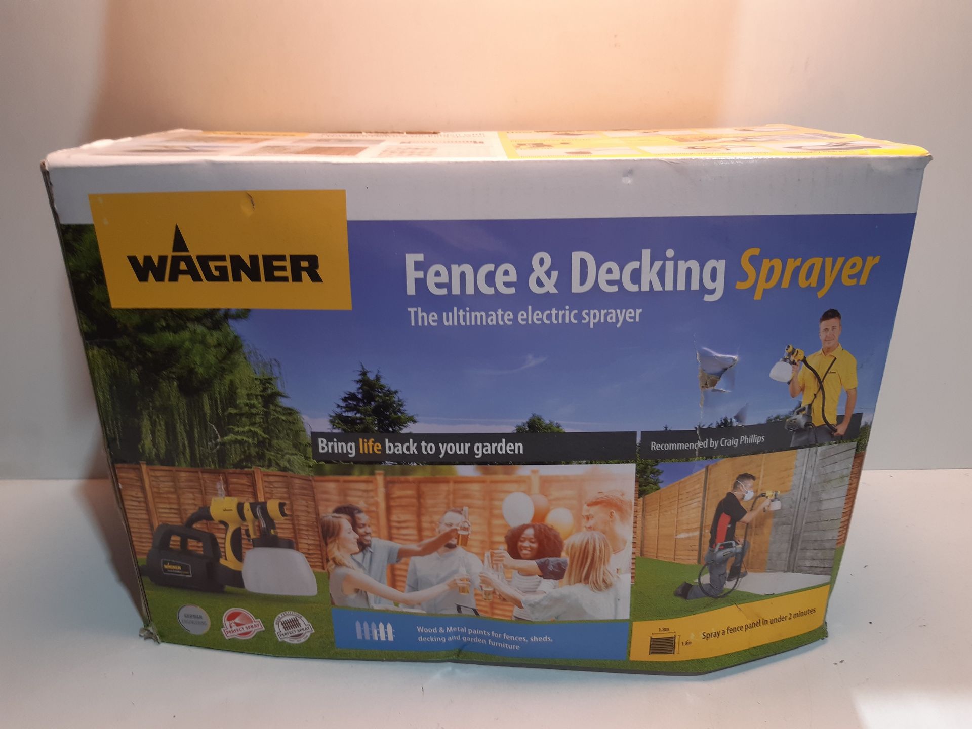 RRP £73.35 Wagner 1400ml Fence & Decking Sprayer 460W