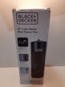 RRP £22.99 BLACK+DECKER BXFT50003GB Mini Tower Fan