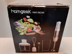 RRP £39.99 Homgeek 5-in-1 Hand Blender Set