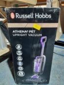 RRP £69.00 Russell Hobbs RHUV5601 ATHENA2 Pet Upright Vacuum in Grey and Purple