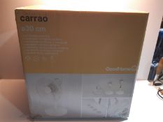 RRP £32.00 Desk Fan Oscillating Carrao White 36cm RC Timer