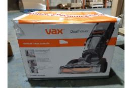 RRP £107.38 Vax W86-DP-B Dual Power Carpet Cleaner, 2.7 Litre, 800 W, Grey/Orange