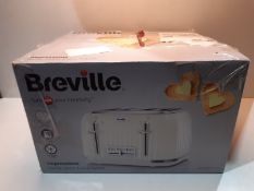 RRP £34.99 Breville VTT702 Impressions 4-Slice Toaster with High-Lift and Wide Slots