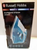 RRP £16.94 Russell Hobbs Supreme Steam Traditional Iron 23061, 2400 W, White/Blue