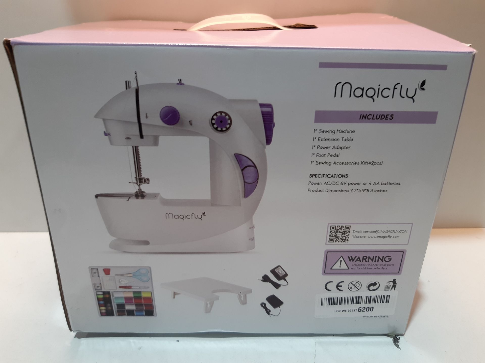 RRP £27.99 Magicfly Mini Sewing Machine for Beginners with Extension Table