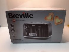 RRP £34.99 Breville VTT476 Impressions 4-Slice Toaster with High-Lift and Wide Slots