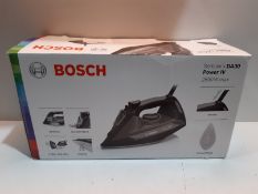 RRP £49.99 Bosch TDA3022GB Sensixx'x DA30 Steam Iron, 2850 W, Black/Grey