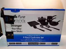 RRP £70.50 Scoville Pure Neverstick 9 Piece Cookware Set